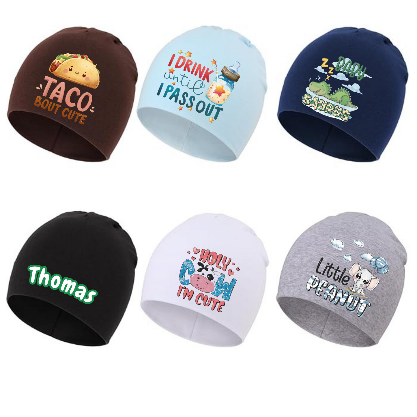 Newborn Hats (Set of 6)