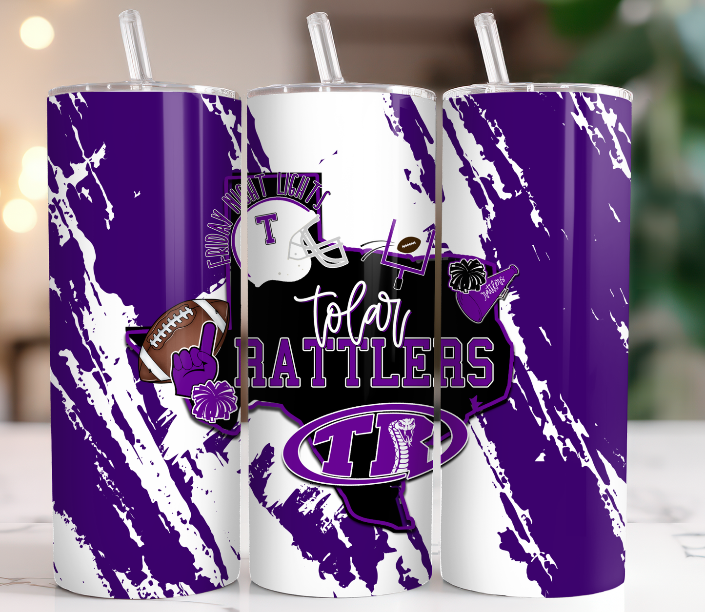 20 oz Tumbler Tolar Rattlers 2