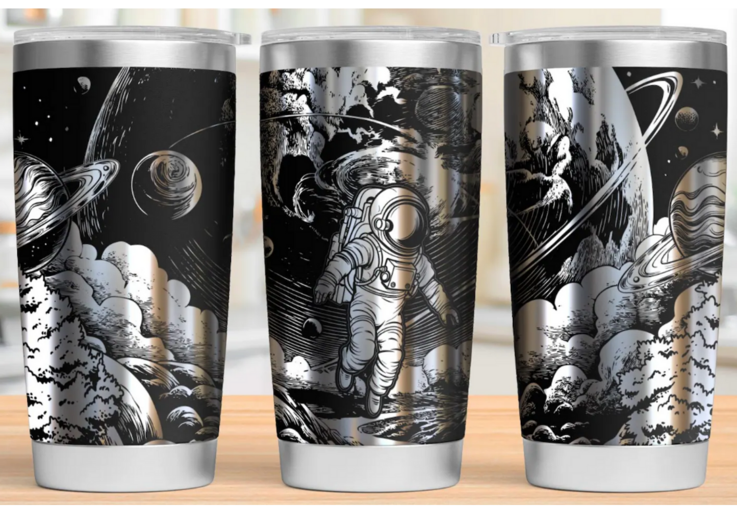 20 oz Laser Engraved Tumbler (Astronaut)