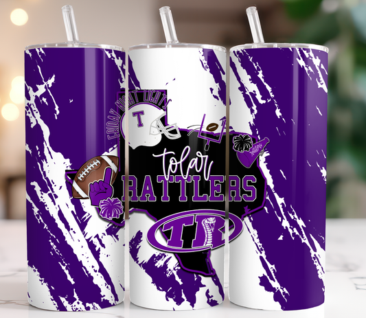 20 oz Tumbler Tolar Rattlers 2