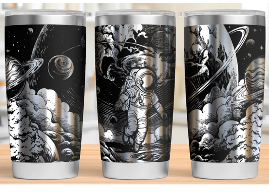 20 oz Laser Engraved Tumbler (Astronaut)