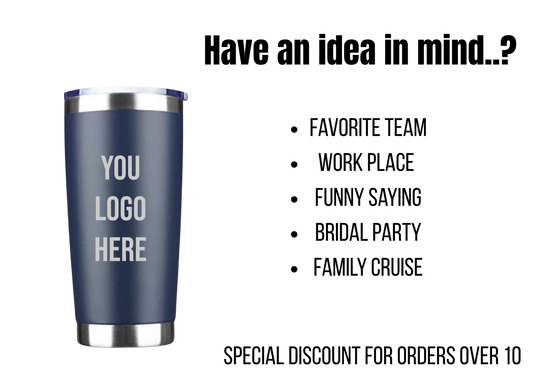 Custom 20 oz Laser Engraved Tumbler