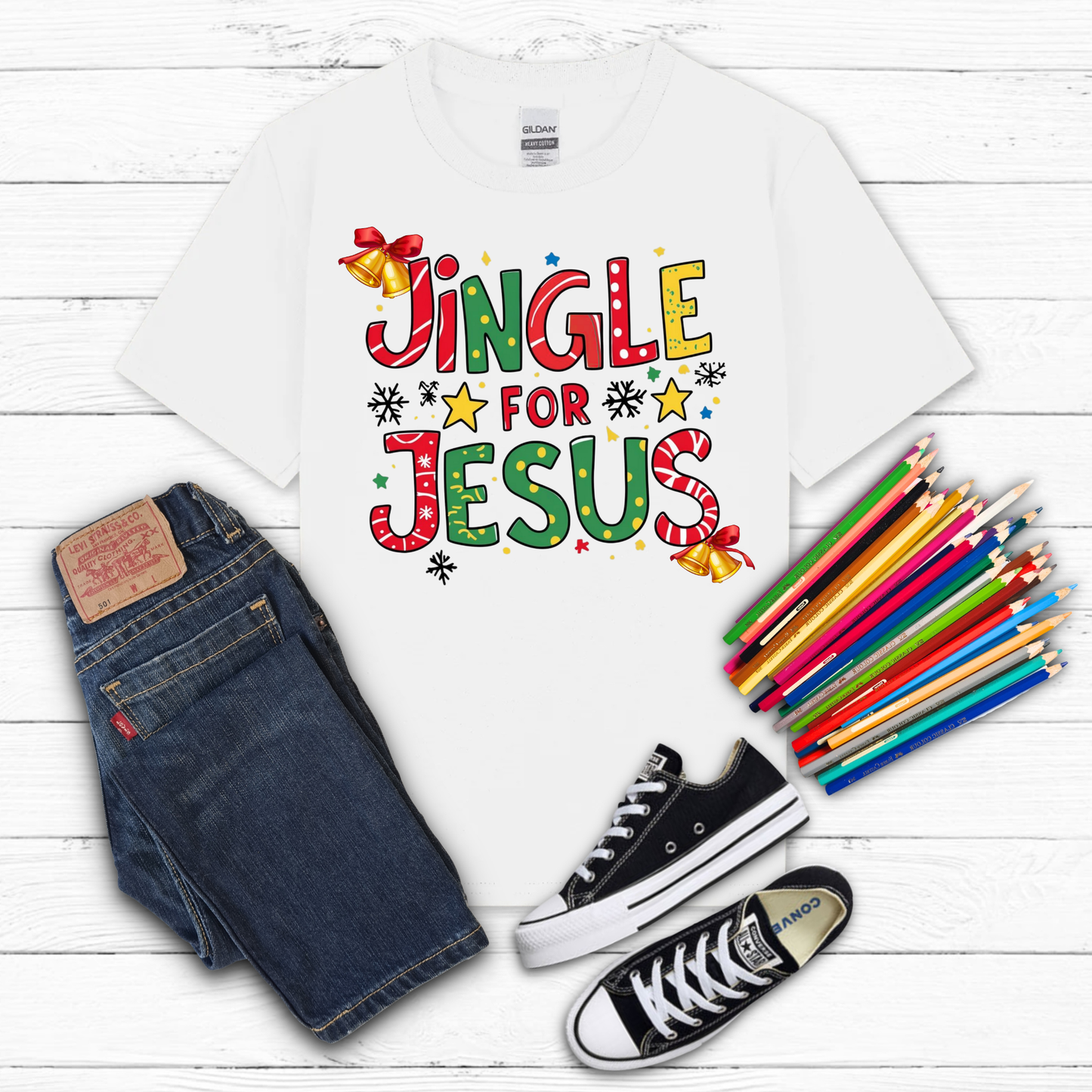 Jingle for Jesus Christmas Tee Kids
