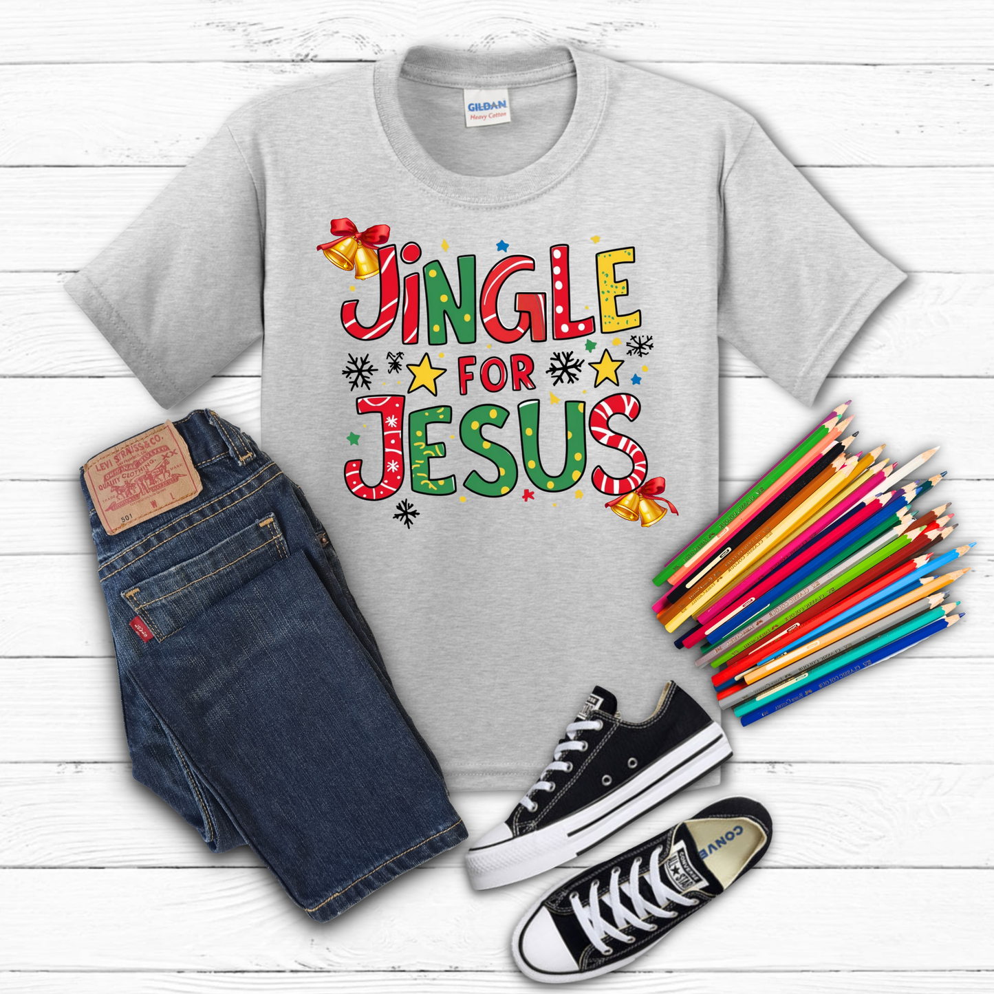 Jingle for Jesus Christmas Tee Kids