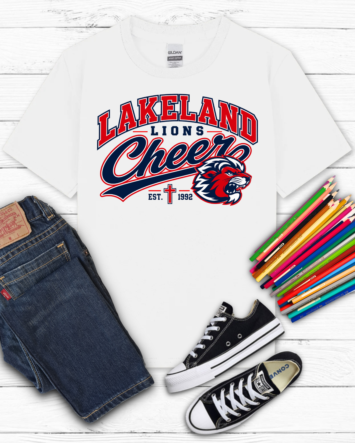 Official Lakeland 26-27 Cheer Shirt (Kids)