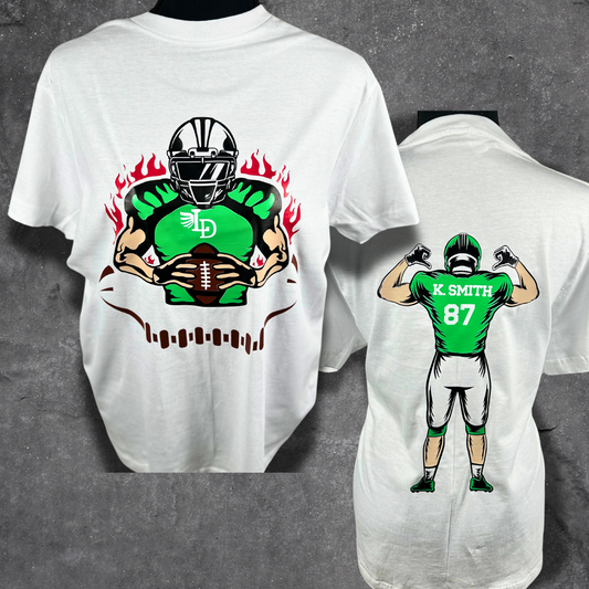 Custom Glitter Football Player