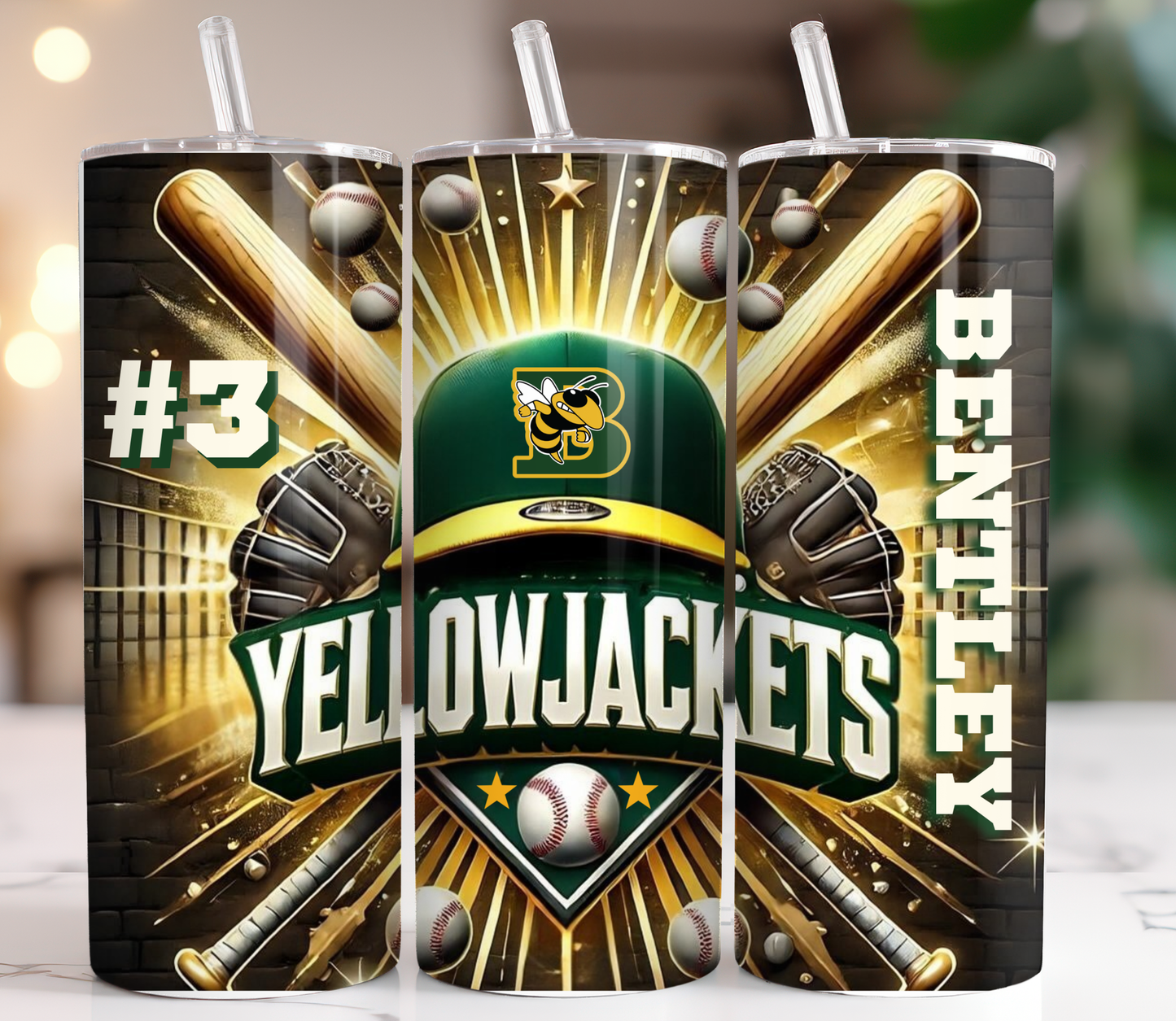 20 oz Tumbler Baseball 2