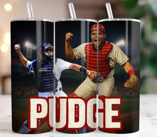20 oz Tumbler Texas Rangers Pudge