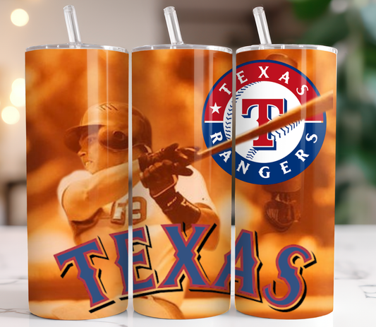 20 oz Tumbler Texas Rangers