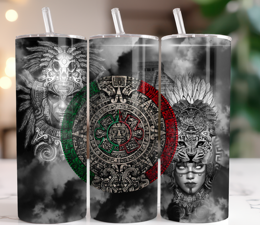 20 oz Tumbler Aztec 3