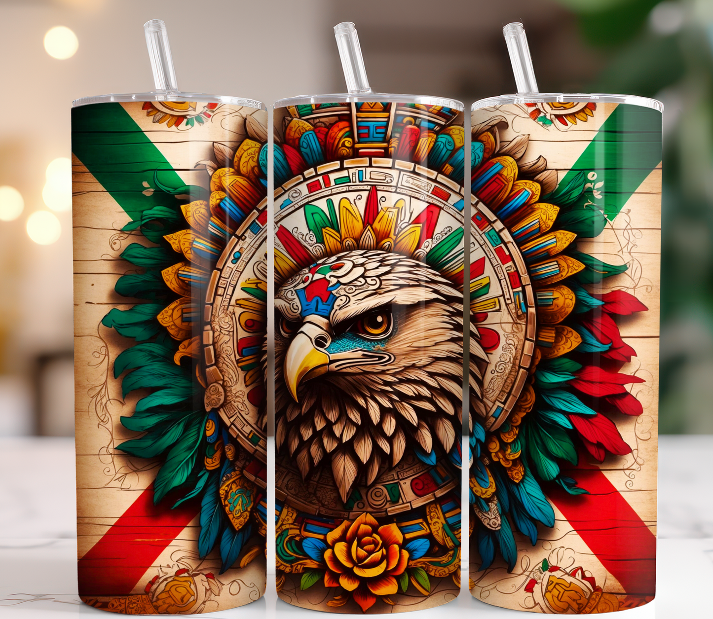 20 oz Tumbler Aztec 1